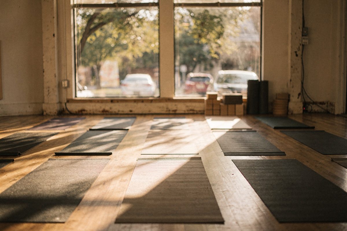 Afternoon light across the empty studio floor at Totex Movement Studio